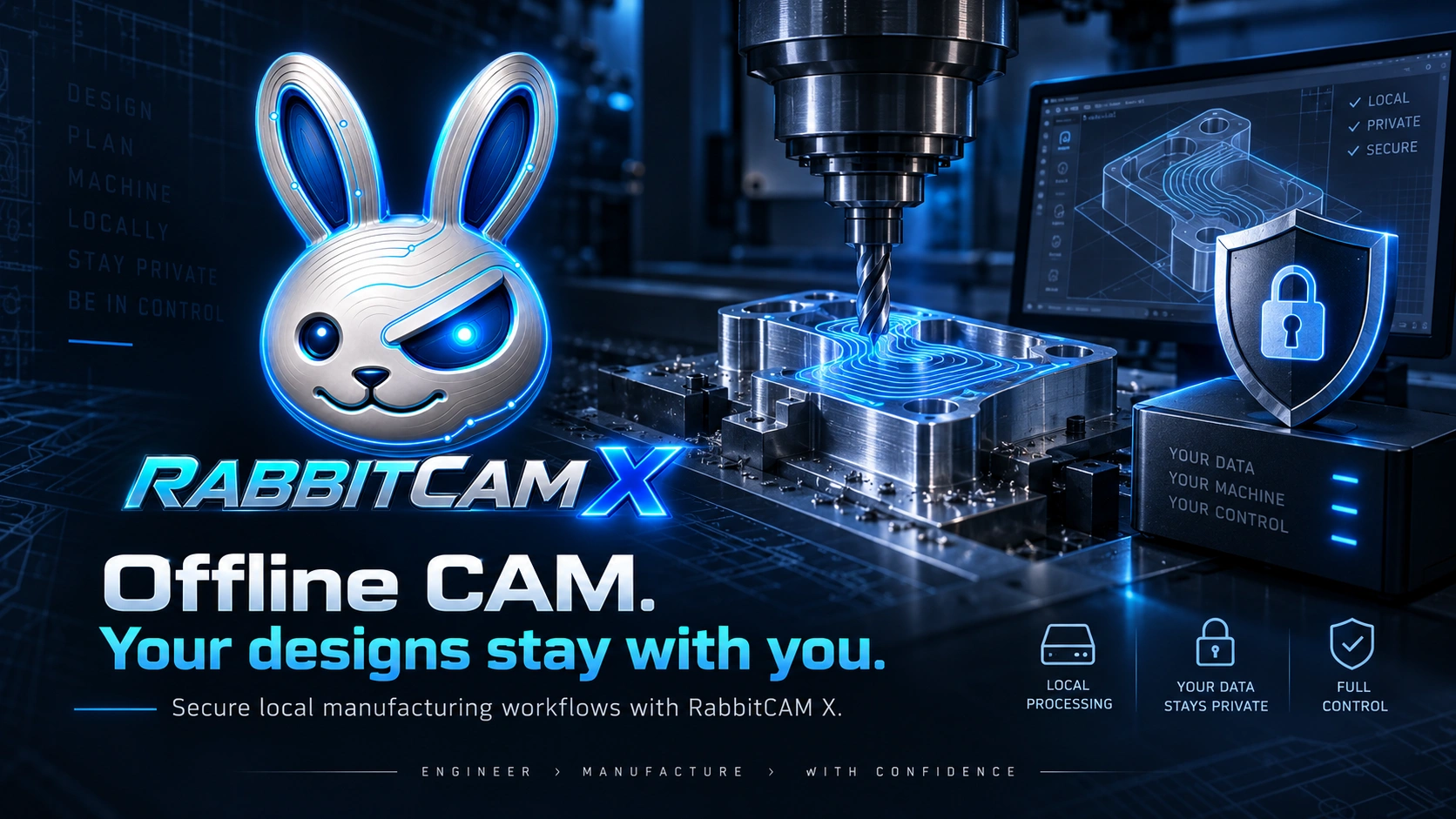 RabbitCAM X: Your Designs Stay With You