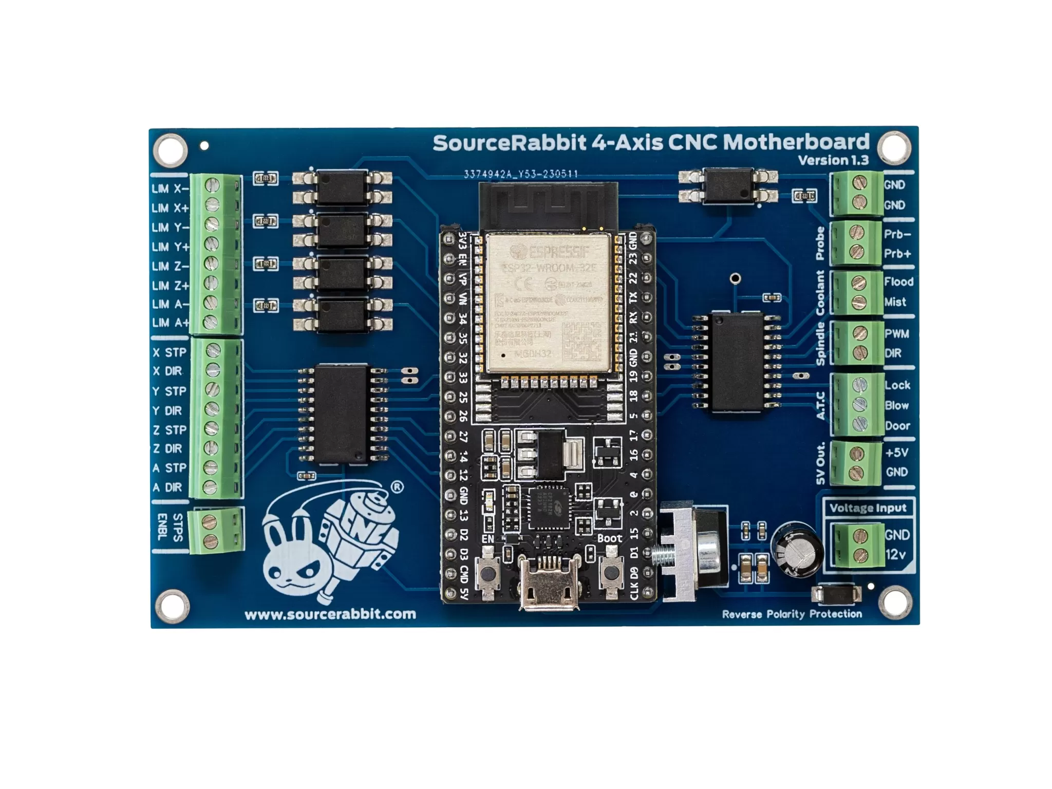 4-Axis CNC Motherboard v1.3 view 0