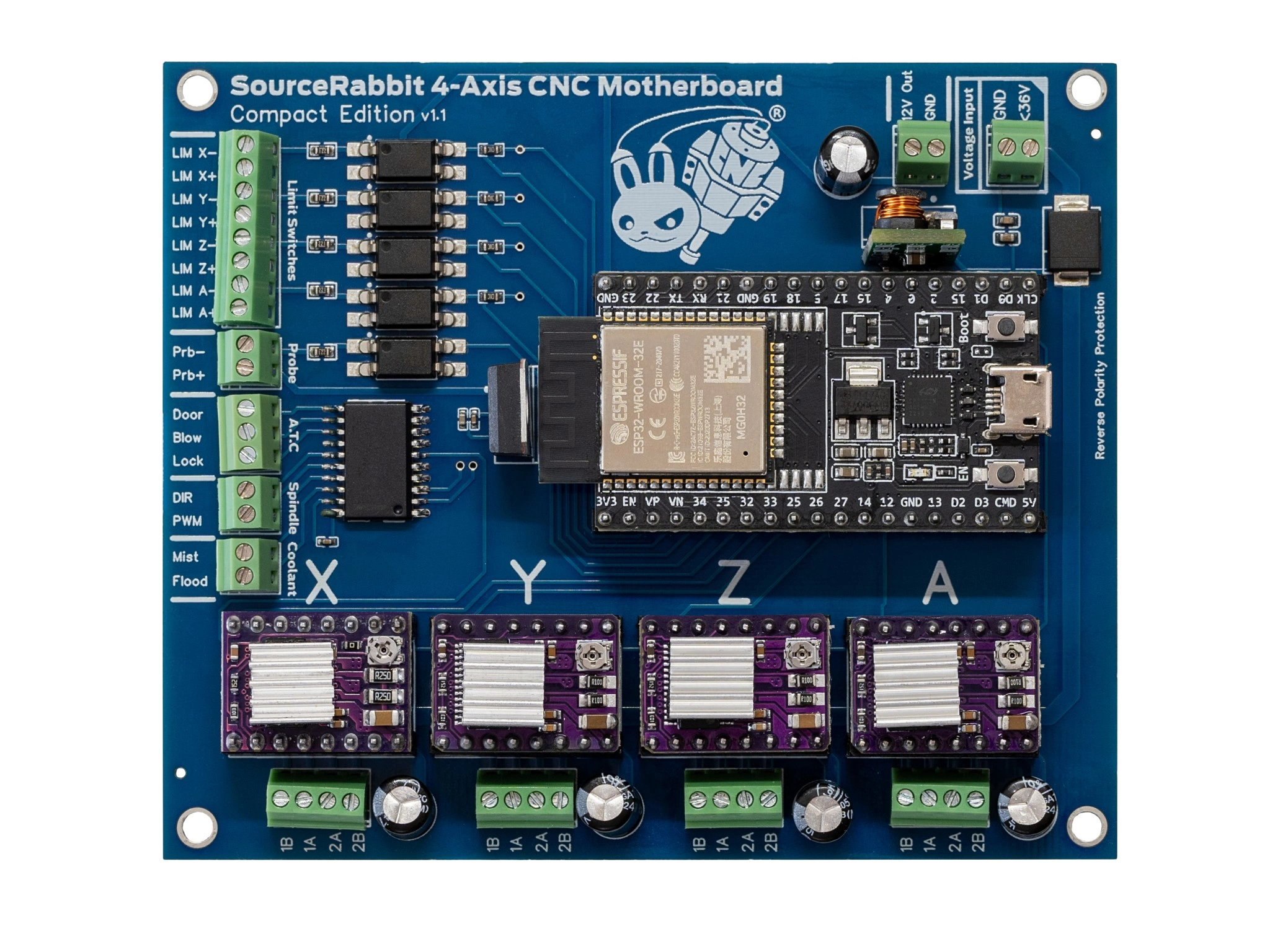 4-Axis CNC Motherboard Compact Edition view 0