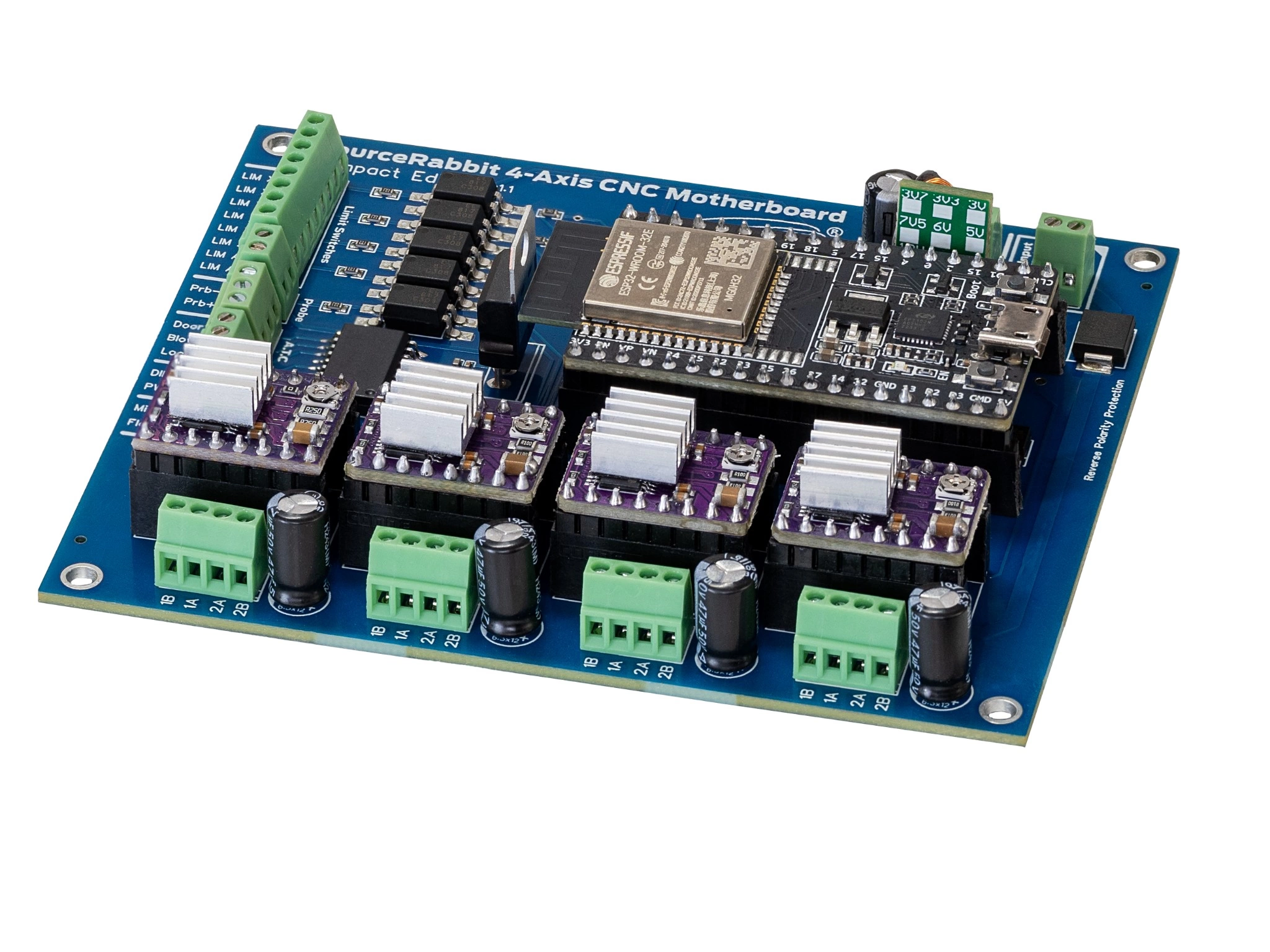 4-Axis CNC Motherboard Compact Edition view 2
